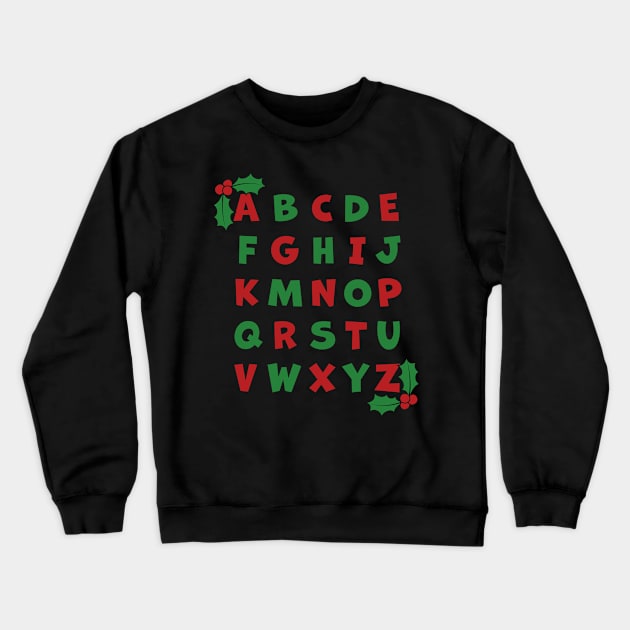 A Cryptic Christmas Noel Crewneck Sweatshirt by Phil Tessier